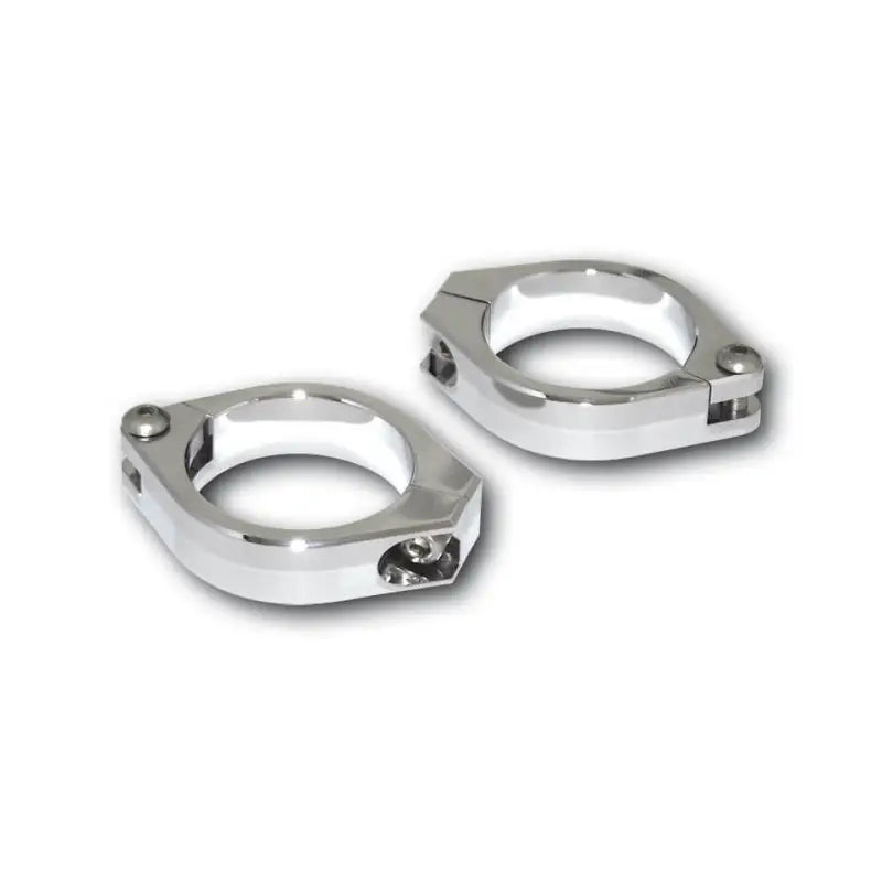 Cnc Fork Clamps 42 43mm Pair Chrome wps-58-2128