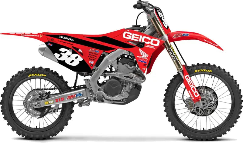 Complete Kit 19 Geico Honda Crf 250 Black Bg wps-862-20869