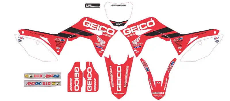 Complete Kit 19 Geico Honda Crf 450 White Bg wps-862-20959