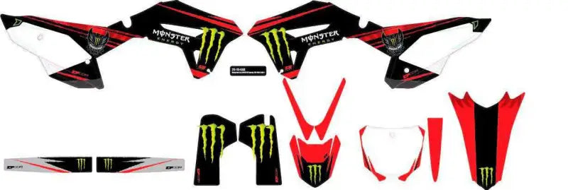 Complete Kit Monster Energy White Bag Hon wps-862-2010446