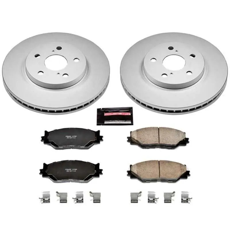 CRK2406 Power Stop 06-15 Lexus IS250 Front Z17 Evolution Geomet Coated Brake Kit psbcrk2406