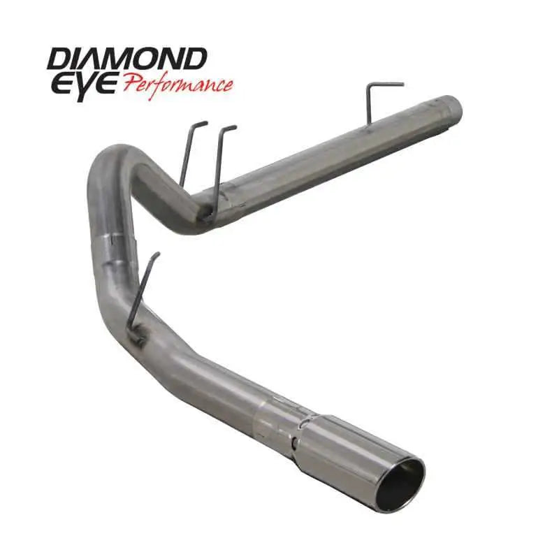 Diamond Eye KIT 4in DPF-BACK SGL SS 08-09 6 4L F250/F350 PCKGD BX46X14X14OD EL-PL 44inX13 5inX13 5in k4360s