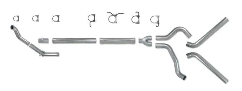 Diamond Eye KIT 4in TB MFLR RPLCMENT PIPEDUALALUM94-97 5 7 3L F250/F350 PWRSTROKE NFS k4308a-rp