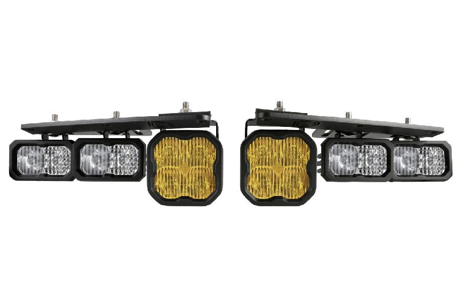 2021-25 Ford Bronco Diode Dynamics Stage Series Fog Pocket Kit - Yellow Max