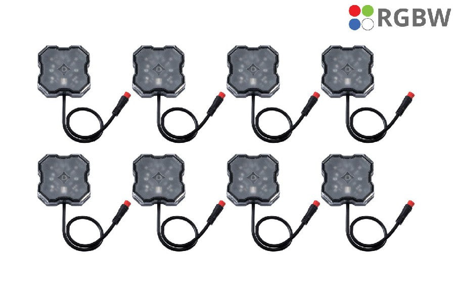 Diode Dynamics Stage Series RGBW LED Rock Lights, 8-Pack