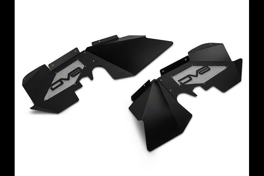 Jeep Wrangler JK DV8 Aluminum Front Inner Fenders, Black