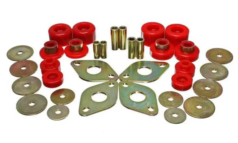 Energy Suspension 01-04 Toyota Pickup 2WD/4WD (Exc T-100/Tundra) Red Body Cab Mount Set 8-4107r