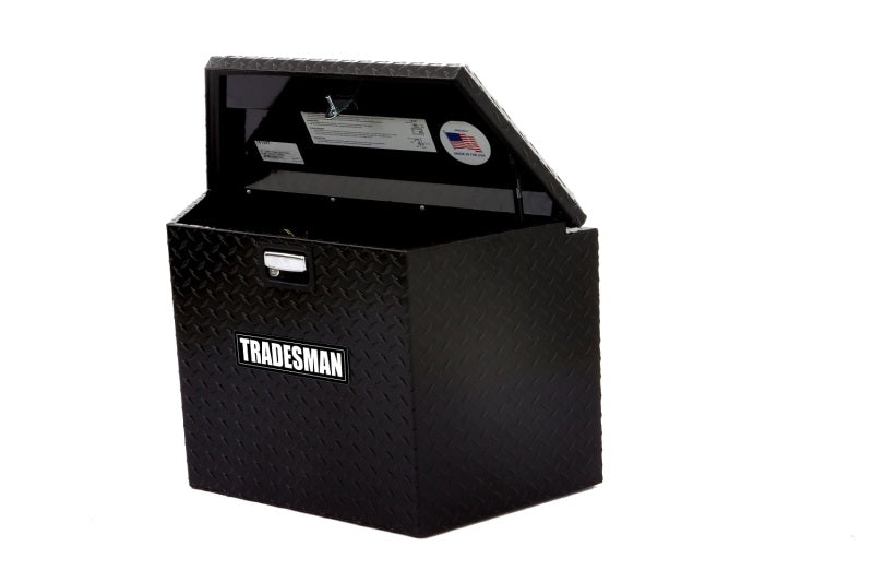 Tradesman Aluminum Trailer Tongue Storage Box (21in.) - Black - 76134T tra76134T