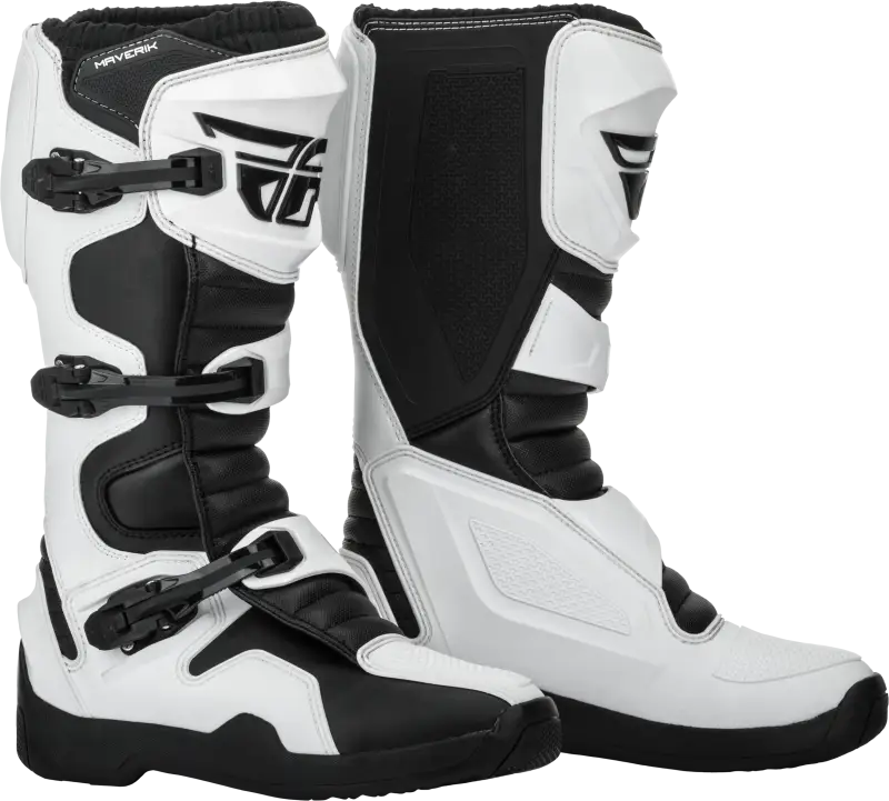 Fly Racing 364-67509 Maverik Boots White/Black Sz 09 wps-364-67509-rva