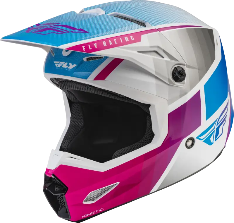 Fly Racing 73-8644XS Kinetic Drift Helmet Pink/White/Blue Xs wps-73-8644xs-rva