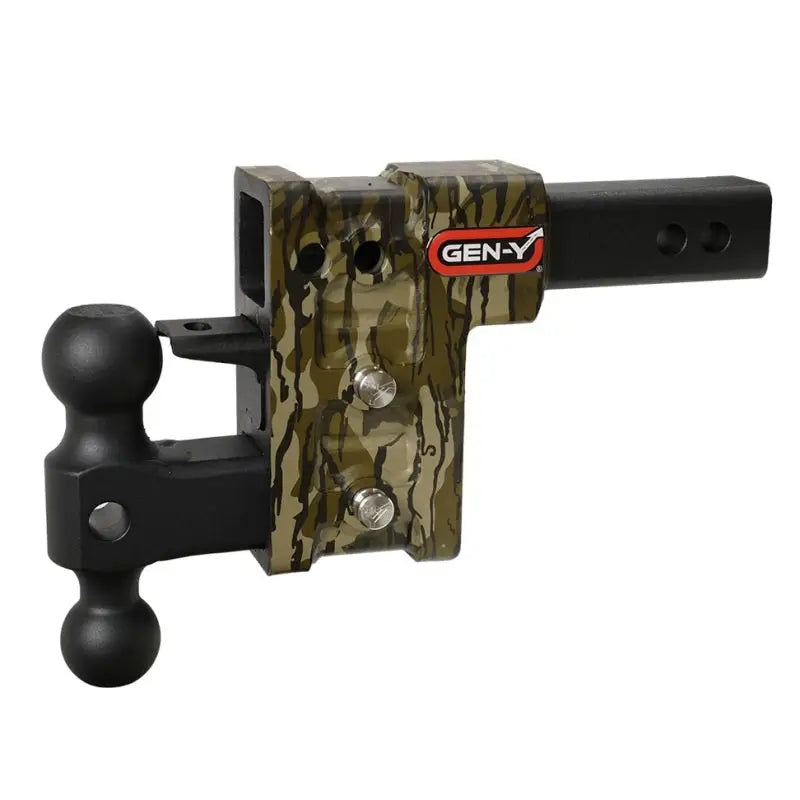 Gen-Y Mega Duty 2in Shank 5in Drop 1.5K TW 10K Hitch w/GH-031 Dual-Ball - Mossy Oak gengh-313-mo