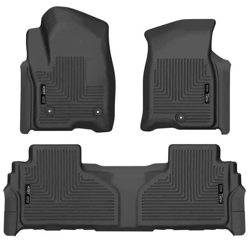 Husky Liners 2021 Suburban/Tahoe/Yukon/Yukon XL Weatherbeater Front & 2nd Seat Floor Liners - Black 99241