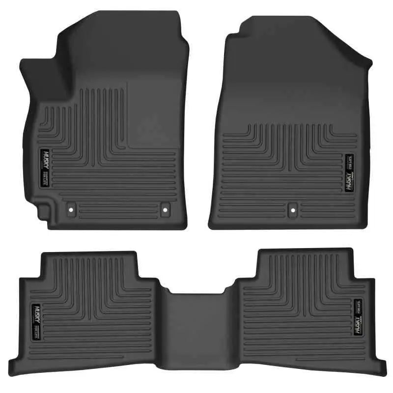 Husky Liners 21-22 Kia Seltos WeatherBeater Front & 2nd Seat Floor Liners - Black 95801