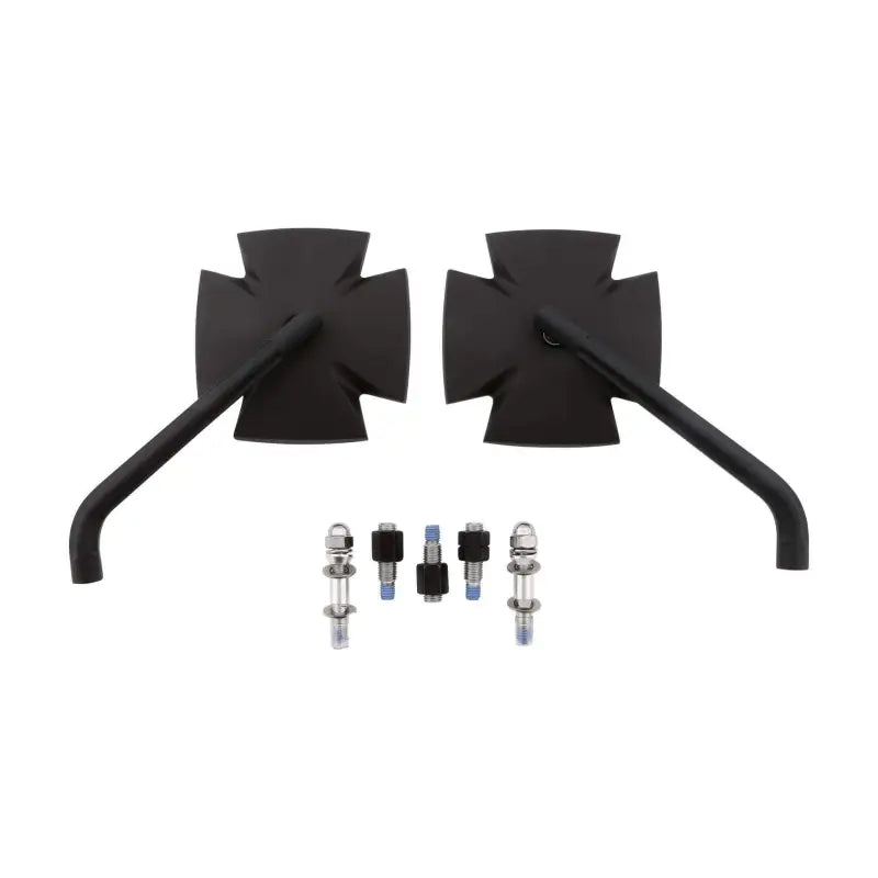Iron Cross Mirror Pair Black wps-58-2190