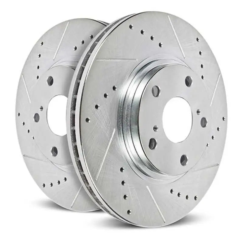 JBR1179XPR Power Stop 2004 Subaru Impreza Front Evolution Drilled & Slotted Rotors - Pair psbjbr1179xpr