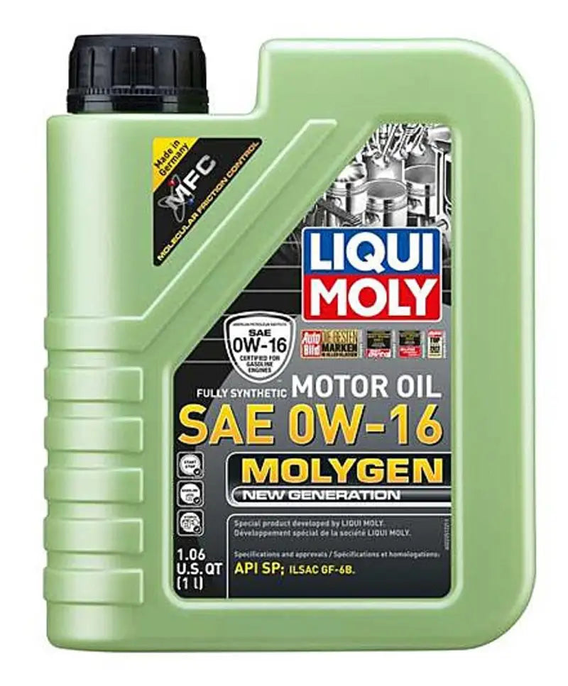 LIQUI MOLY 5L Molygen New Generation Motor Oil SAE 0W16 - 22252 lqm22252