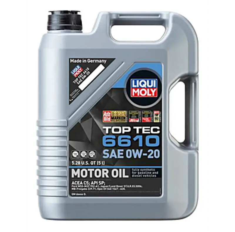 LIQUI MOLY 5L Top Tec 6610 Motor Oil SAE 0W20 - 22190 lqm22190
