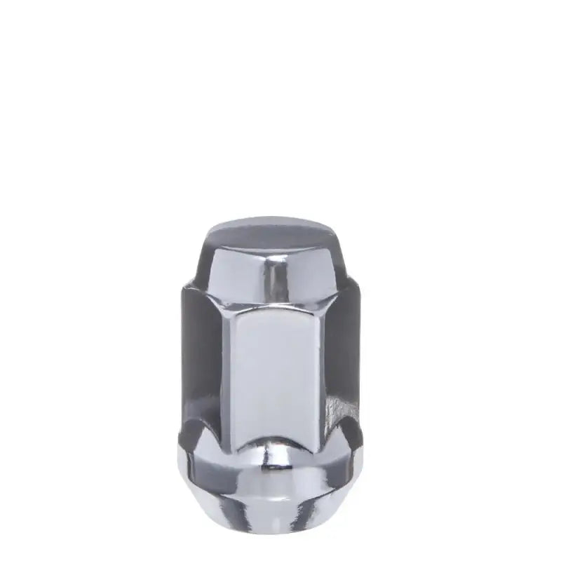 Lug Nut 12 Millimeter x 1.25 Thread Size; 60 Degree Conical; Acorn; 1.38 Inch/ 35 Millimeter Overall Length; 3/4 Inch Hex Size; Chrome Plated; Steel; Set Of 100 wcww1025h