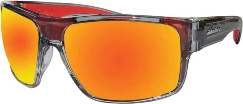 Ma104-Rm-Rf Bomber Mana Bomb Eyewear Crystal Smoke/Red W/Red Mirror Lens wps-519-0048