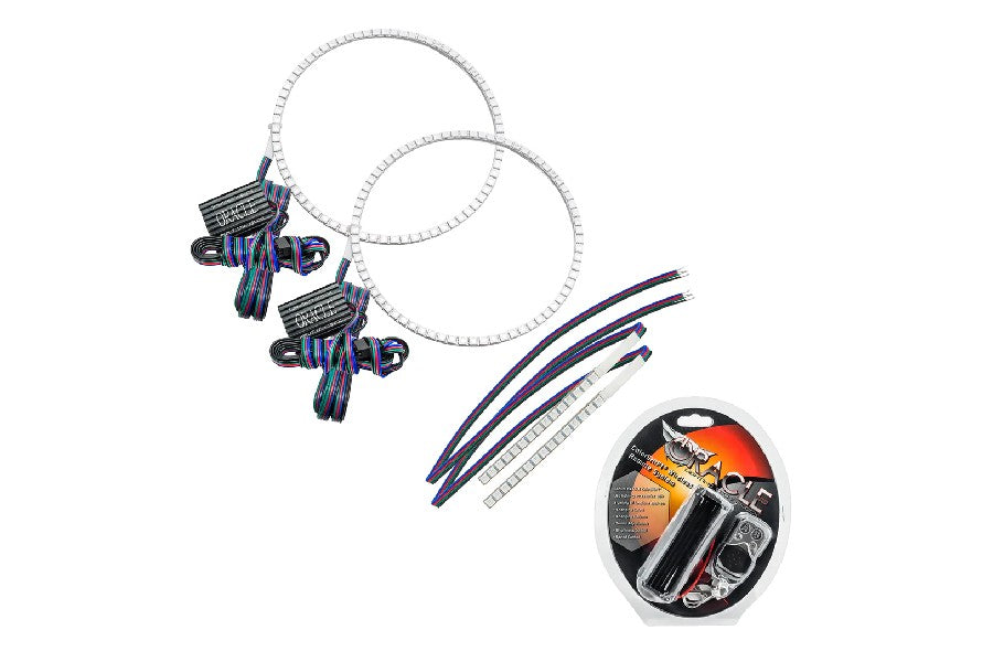 2021-25 Ford Bronco Oracle Colorshift Headlight Halo Kit w/ DRL Bar - RF Controller, For Base Headlights