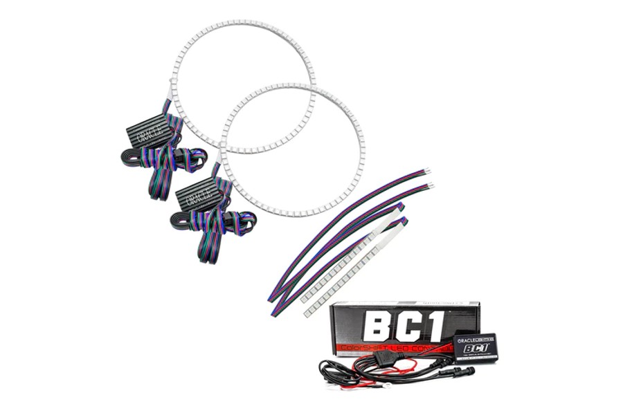 2021-25 Ford Bronco Oracle Colorshift Headlight Halo Kit w/ DRL Bar - BC1 Controller, Base Headlights