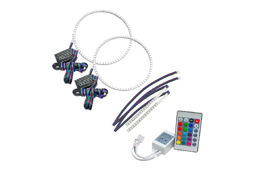 2021-25 Ford Bronco Oracle Colorshift Headlight Halo Kit w/ DRL Bar - Simple Controller, For Base Headlights