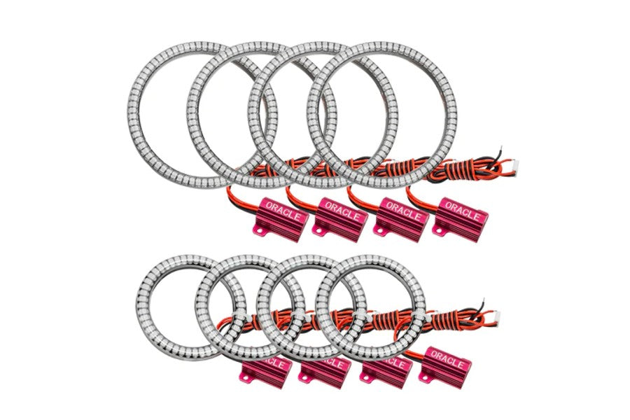 Jeep Wrangler JL, JK & Gladiator JT Oracle Vector Series Grill SurfACE Mount LED White Halo, Kit