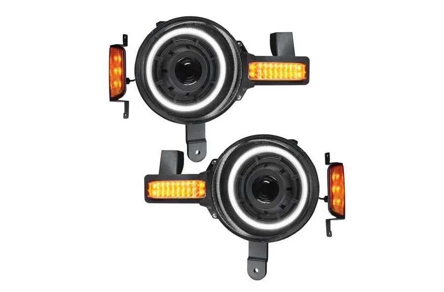 2021-25 Ford Bronco Oracle Oculus Amber/White Switchback Bi-LED Projector Headlights