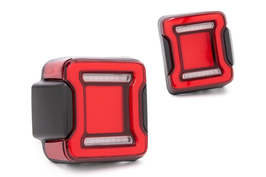 Jeep Wrangler JL OLM LED Tail Lights, Red