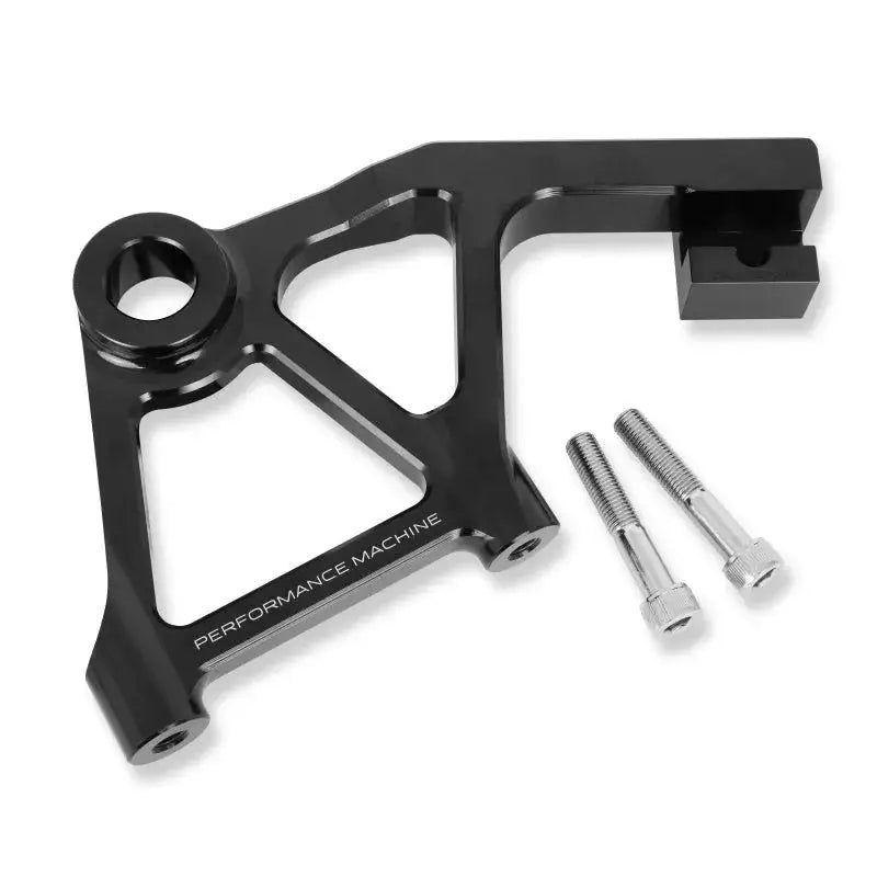 Performance Machine Touring Rear Rad Cal Bracket Assy - Black Ano pfm0023-1828agnm-a-b