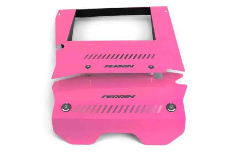 Perrin 2015+ Subaru WRX Engine Cover Kit (Intercooler Shroud + Pulley Cover) - Hyper Pink psp-eng-165hp