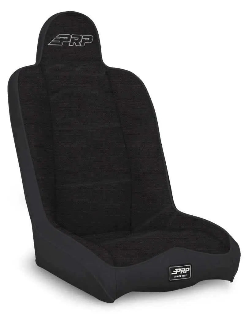 PRP Daily Driver High Back Suspension Seat (Two Neck Slots) - All Black a140110-50