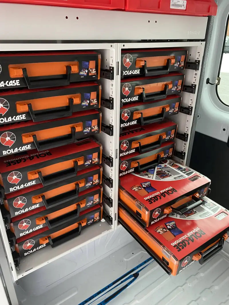 RC001/CL Rolacase Plastic Parts Organizer Carry Case rolrc001cl