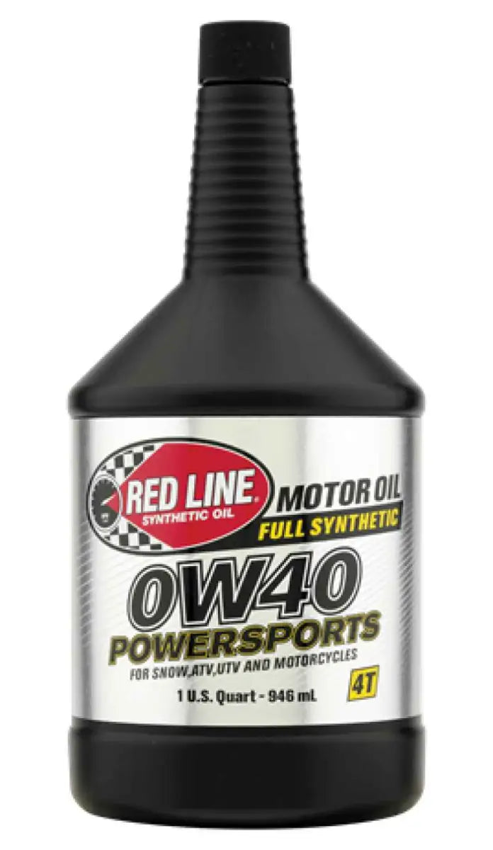 Red Line 0W40 Motor Oil Quart (For Four-Stroke Dirt Bikes/ ATVs/ Powersports Applications) - Single 42204-1