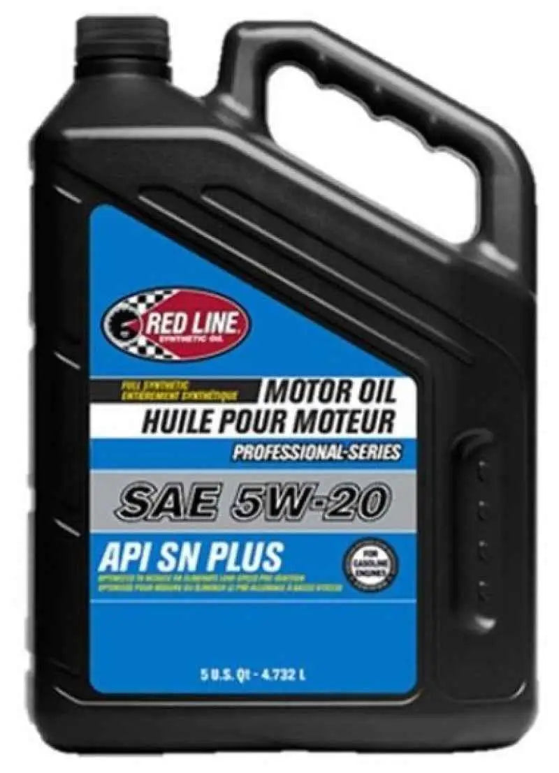 Red Line Pro-Series API SN+ 5W20 Motor Oil - 5 Quarts - Single 12815-1
