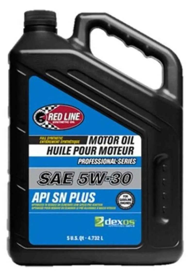 Red Line Pro-Series DEX1G2 SN+ 5W30 Motor Oil - 5 Quarts - Single 12205-1
