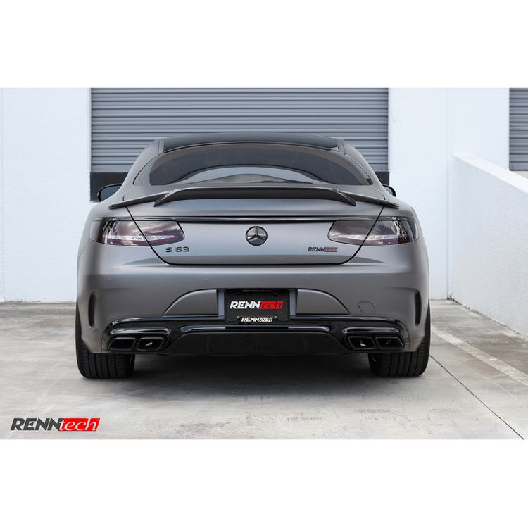 RennTech Aero Carbon Fiber Decklid Spoiler For Mercedes-Benz C217 S 63 AMG