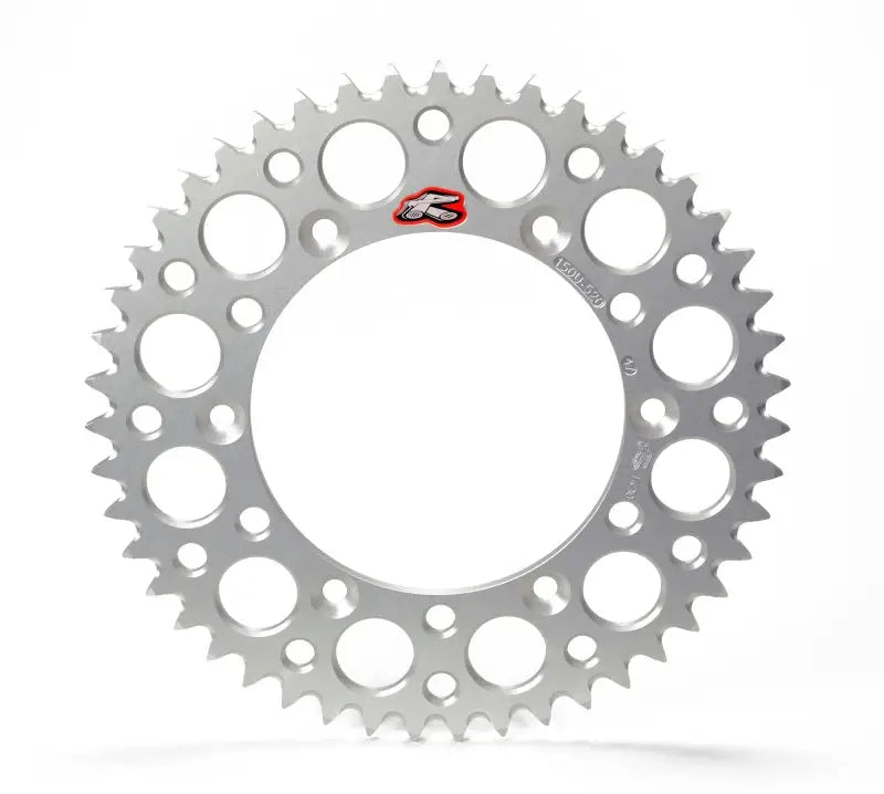 Renthal 08-23 Kawasaki KLX140L Rear Grooved Sprocket - Silver 428-53P Teeth ren191u-428-53gesi