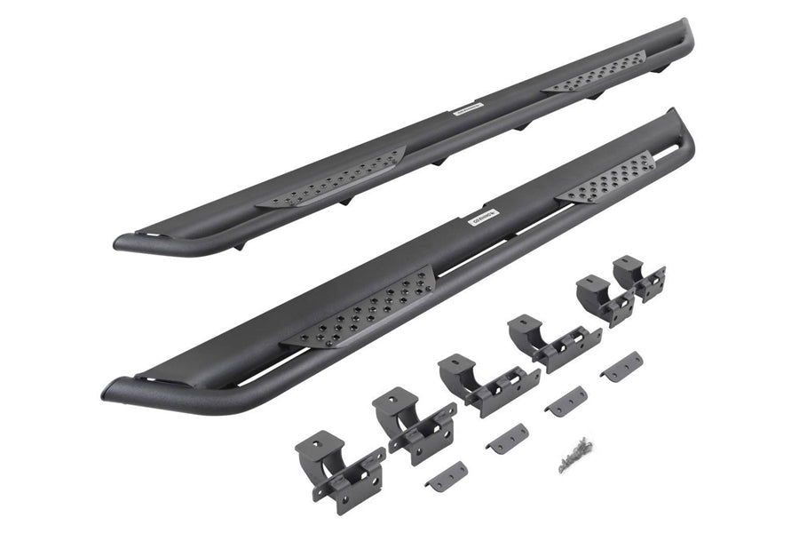 Jeep Wrangler JL 4-Door Go Rhino Dominator Xtreme DT Side Steps w/ Mounting Bracket Kit