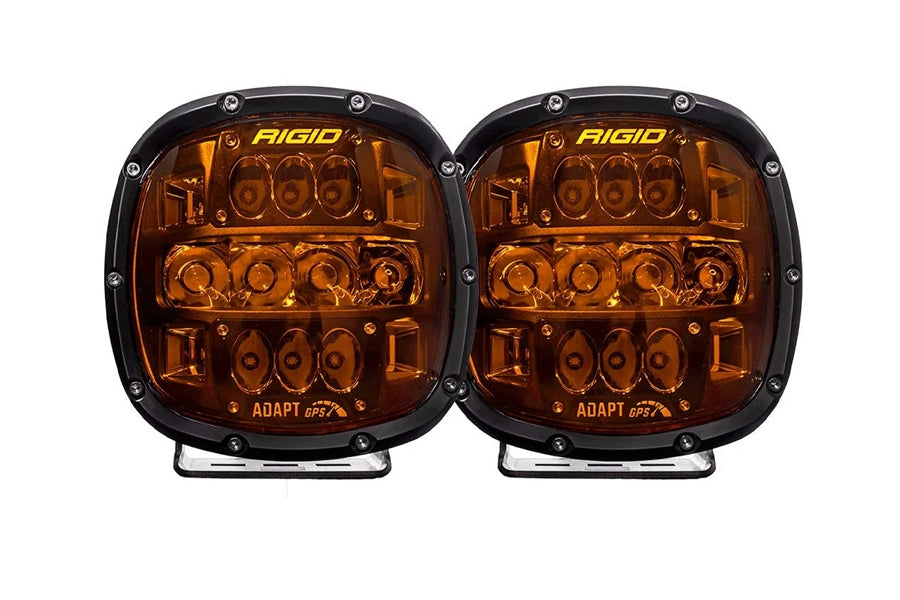 Rigid Industries Adapt XP LED Lights w/ Amber PRO Lens - Pair