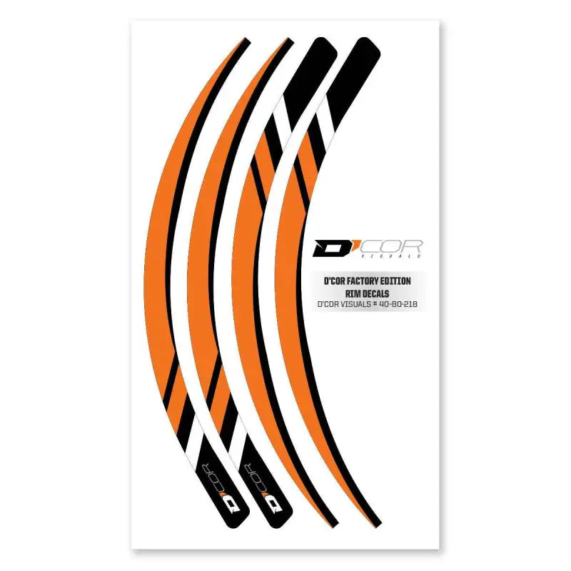Rim Decals Orange 4 Pc Set Org Rim Decals 4 Pc Set wps-862-80218