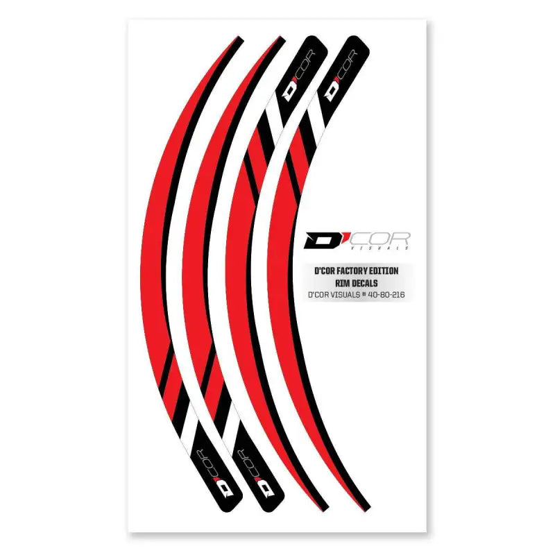 Rim Decals Red 4 Pc Set Red Rim Decals 4 Pc Set wps-862-80216