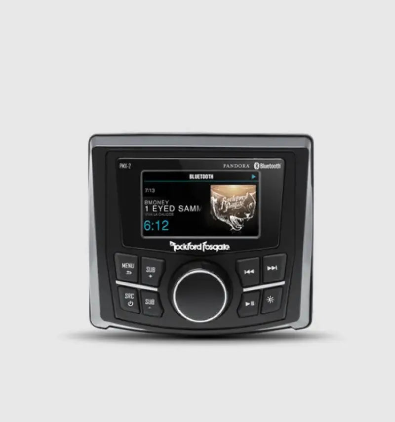 Rockford Fosgate Punch Marine Compact AM/FM/WB Digital Media Receiver 2.7in Display rocpmx-2