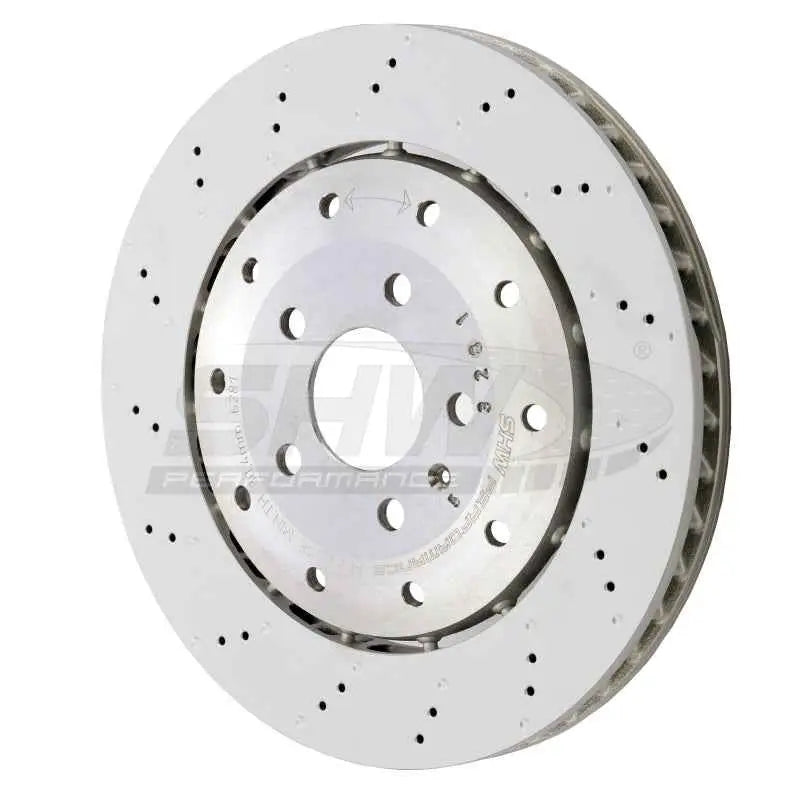 SHW 08-12 Audi R8 4.2L (Excl Ceramic Brakes) Rear Drilled-Dimpled Lightweight Brake Rotor ARX44218
