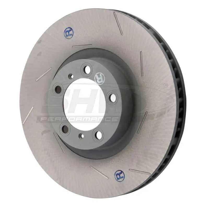 SHW 11-16 Porsche Panamera 4 3.6L w/o Ceramic Brakes Right Front Slotted Monobloc Brake Rotor pfr39722