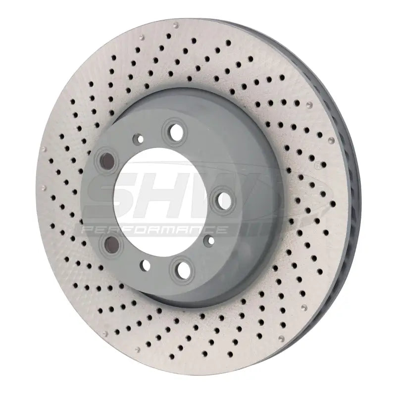 SHW 15-16 Porsche 911 Carrera 4GTS 3.8L w/o Ceramics Left Rr Drill-Dimp MB Brake Rotor (99635240502) - PRL31124 shwprl31124