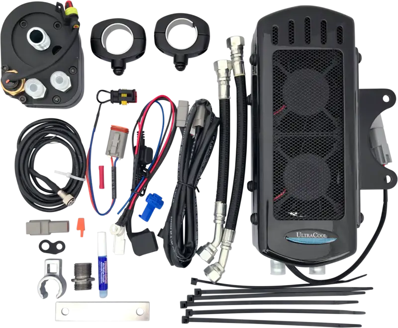 Side Mount Oil Cooler Tc Touring `09 16 Gloss Blk 56-7227