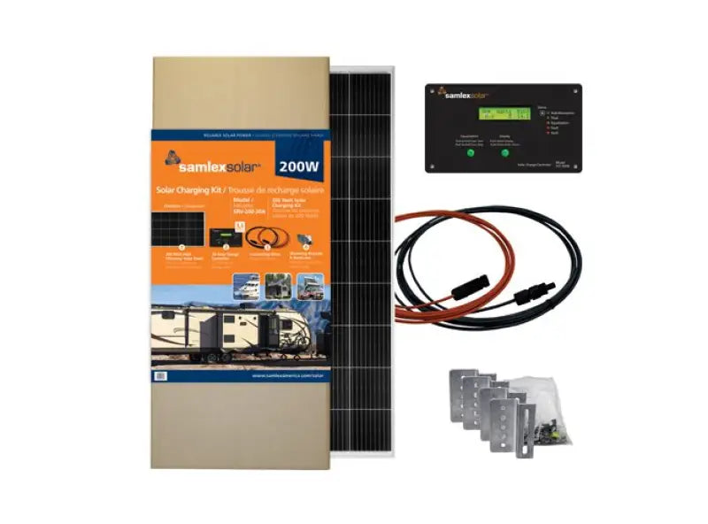 SRV-200-30A Samlex Amer 200 Watt Solar Charging Kit s6asrv20030a