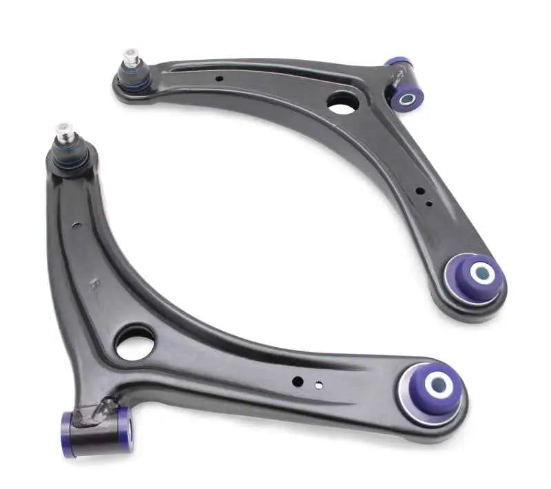 SuperPro 2008 Mitsubishi Lancer GTS Front Lower Control Arm Set w/ Bushings - w/ Positive Caster trc1023
