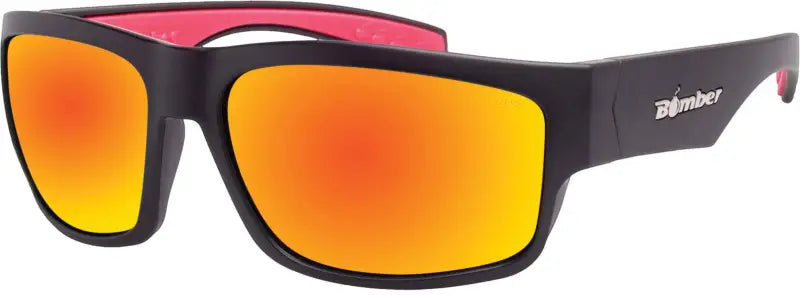 Tr103-Rm Bomber Tiger Bomb Eyewear Matte Black W/Red Mirror Lens wps-519-0073